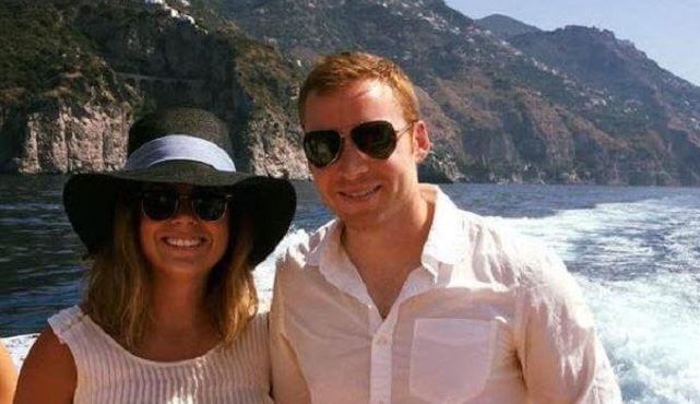 Kelly Cass with her husband, Chris Bee.